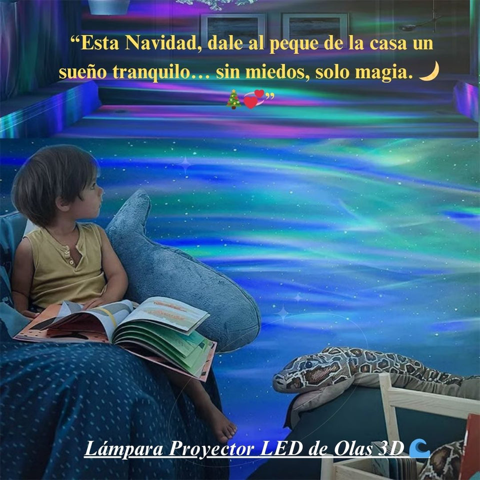 Lámpara Proyector LED de Olas 3D